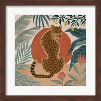 Framed 'Big Cat Beauty II' border=