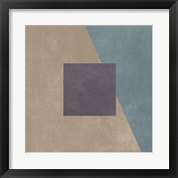 Framed 'Blue Silk Abstract II' border=