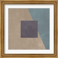 Framed 'Blue Silk Abstract II' border=