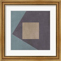 Framed 'Blue Silk Abstract I' border=