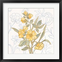 Framed 'Flower Sophistication I' border=