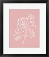 Joyful Peonies IV Pink Framed Print