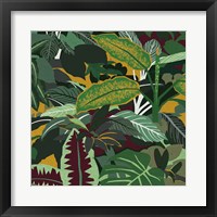 Framed 'Jungle Safari I' border=