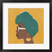 Framed 'Kenya Couture II Bright' border=