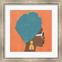 Framed 'Kenya Couture I Bright' border=