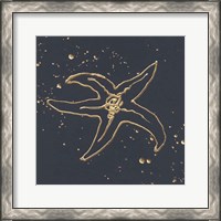 Framed 'Gold Starfish III' border=