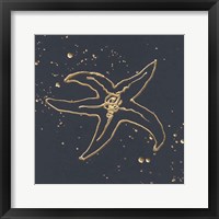 Framed 'Gold Starfish III' border=