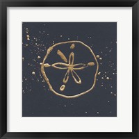 Framed 'Gold Sand Dollar I' border=