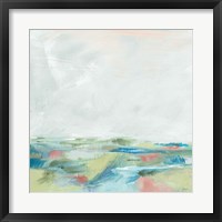 Framed Blue Horizon Sq I