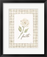 Faith Flower Framed Print