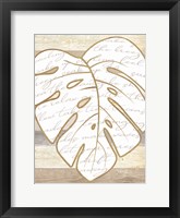 Coastal Leaf I Framed Print