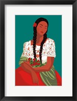 Framed Mexican Woman I