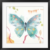 Framed 'Winged Whisper III' border=