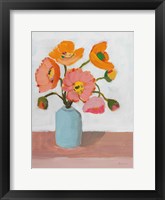 Sorbet Poppies II Framed Print