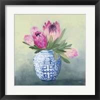 Framed 'Protea Chinoiserie I' border=