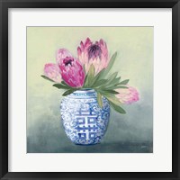 Protea Chinoiserie I Framed Print