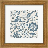 Framed 'Floral Toile II' border=