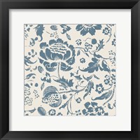 Framed Floral Toile I