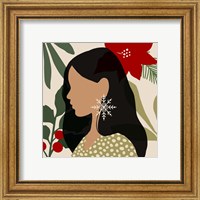 Framed 'Christmas Earring II' border=