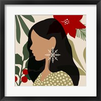 Christmas Earring II Framed Print