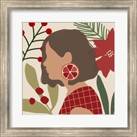 Framed 'Christmas Earring IV' border=