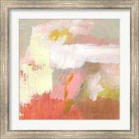 Framed 'Yellow and Blush II' border=