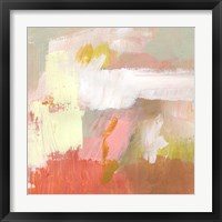 Framed 'Yellow and Blush II' border=