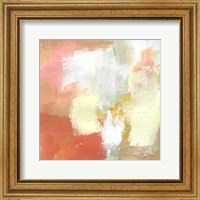 Framed 'Yellow and Blush IV' border=