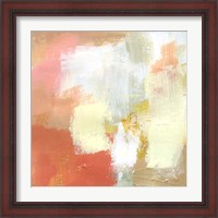 Framed 'Yellow and Blush IV' border=