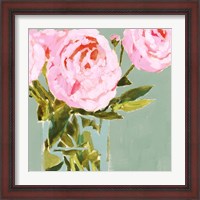 Framed 'Popping Peonies III' border=