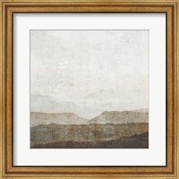 Framed 'Burnished Mountains II' border=