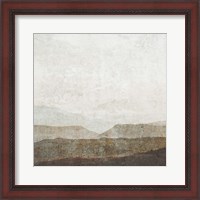 Framed 'Burnished Mountains II' border=