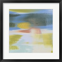 Framed 'Rainbow Scrape I' border=