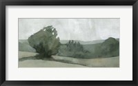 Soft Green Landscape I Framed Print