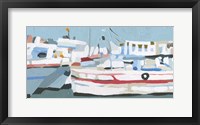 Bright Boats I Framed Print