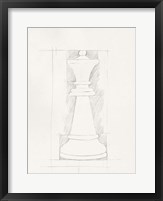 Framed Chess Set Sketch I