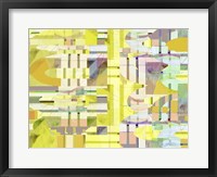 Yellow Curves II Framed Print