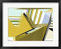 Framed Yellow Mountains I