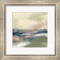 Framed 'Coastline Vignette III' border=