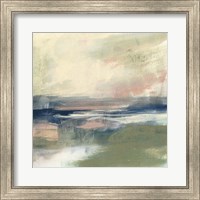 Framed 'Coastline Vignette III' border=