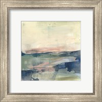 Framed 'Coastline Vignette IV' border=