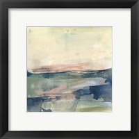 Framed 'Coastline Vignette IV' border=