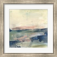 Framed 'Coastline Vignette IV' border=