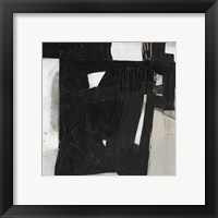 Framed 'Deconstructed Ebony IV' border=