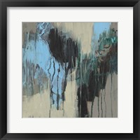 Framed 'Ocean Blue Abstract II' border=