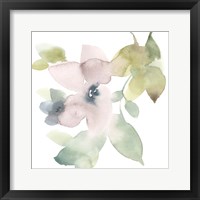 Sweet Petals and Leaves IV Framed Print