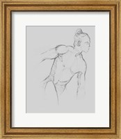 Framed 'Male Torso Sketch II' border=