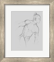 Framed 'Male Torso Sketch II' border=