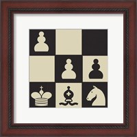 Framed 'Chess Puzzle III' border=