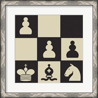 Framed 'Chess Puzzle III' border=